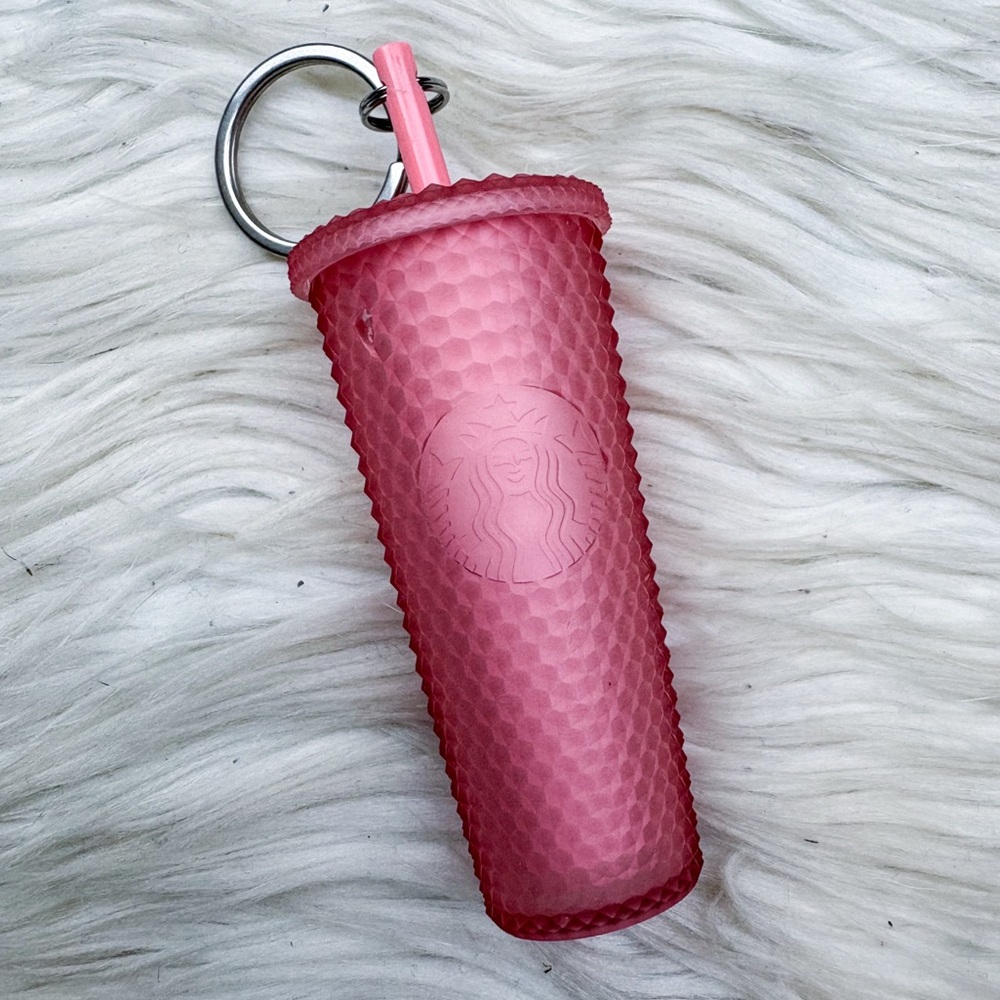 Starbucks Pink Lemonade Jelly Studded Ornament Keychain Bag Charm NEW 2022